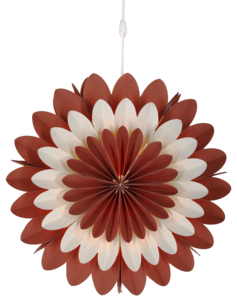 Adventsstjerne papp blomst 46 cm, Northlight