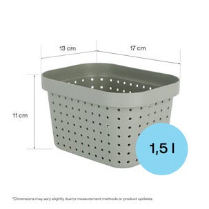 Oppbevaringskurv Neat, grønn, resirkulert plast