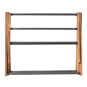 Torkställning Aurora askträ och metall, hopfällbar