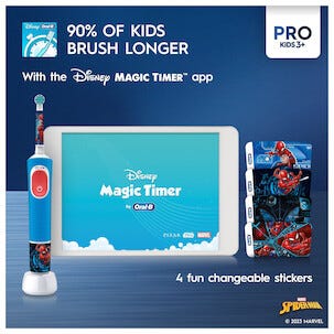Oral-B Pro Kids Spiderman eltandborste barn, från 3 år