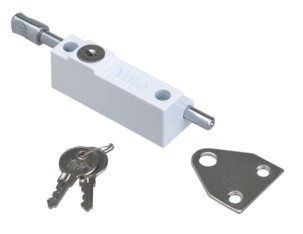 P124W DOOR PUSHBOLT WHITE