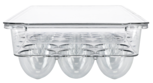 Kananmunateline jääkaappiin 18 munalle