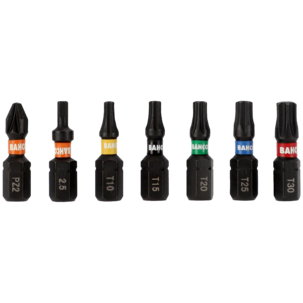 Bahco bitssats Impact 1/4 tum, torsion bits, 40 delar