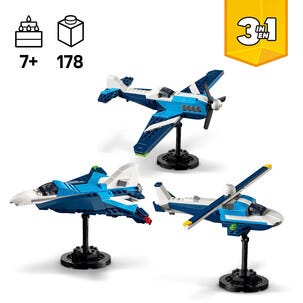 LEGO Creator 3-in-1 Ilma-alus Kilpalentokone 31160, yli 7-vuotiaille