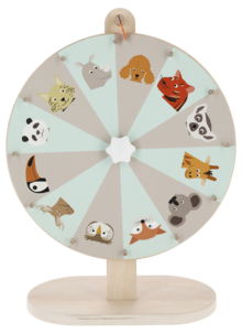 Onnenpyörä, pyöritettävä pyörä, 4 laattaa, yli 3-vuotiaille