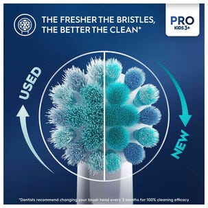 Oral-B Pro Kids 3+ borsthuvuden refill, 4-pack