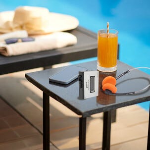 Groov-e bärbar kassettspelare Bluetooth vit, PS530SR