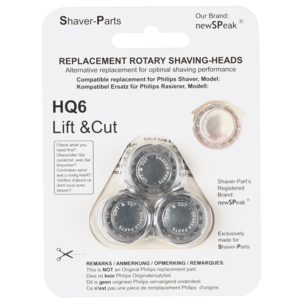 Skjærehode HQ6 Lift&Cut til Philips barbermaskin, 3-pakning