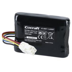 Batteri 20 V/2,5 Ah Cocraft 800 robotgräsklippare