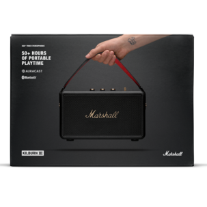 Marshall Kilburn III bærbar Bluetooth-høyttaler, svart