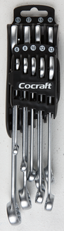 Cocraft fastnøkler, metriske, 9 deler
