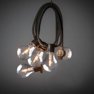 Konstsmide ljusslinga glödlampor LED, 10 m, utbytbara ljuskällor