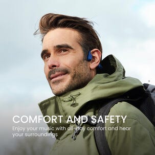 Shokz OpenRun USB-C open-ear, bone conduction hörlurar