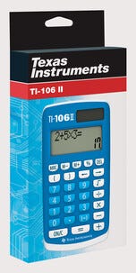 Texas Instruments TI-106 II Solar enkel miniräknare