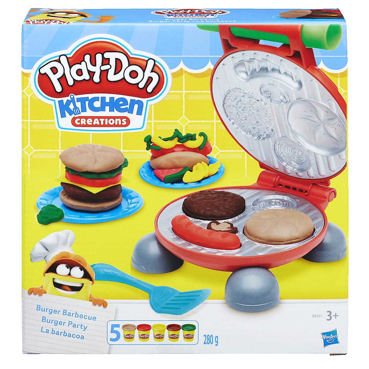 Leklera Play Doh Burger Barbecue Set Clas Ohlson