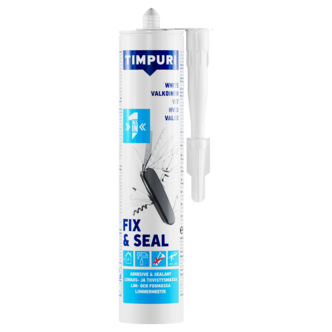 Timpuri Fix & Seal Liima- ja saumamassa ulos, valkoinen, 290 ml