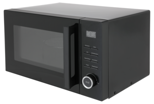 Enkel fristående mikrovågsugn svart 23 l, 900 W