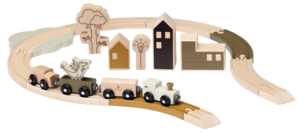 Micki Perinteinen junarata puuta, 23 osaa, yli 3-vuotiaille