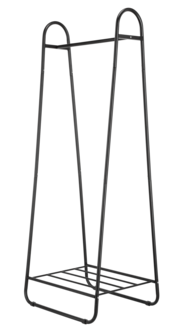 Vaaterekki kenkähyllyllä, musta