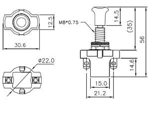 Dragströmbrytare 1-pol on/off