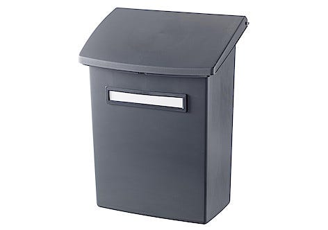 Postkasse i plast med fjærende lokk, Orthex