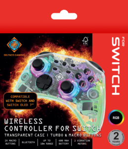 Deltaco GAM-149-7 trådlös handkontroll för Nintendo Switch 