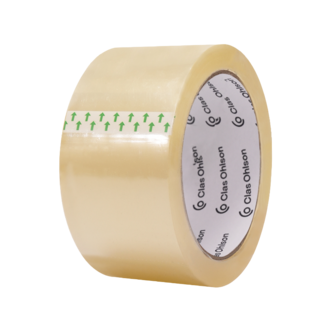 Packtejp tystavrullad transparent 50 mm x 66 m