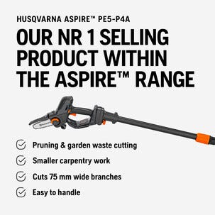 Husqvarna Aspire PE5 batteridrevet stangsag teleskopisk