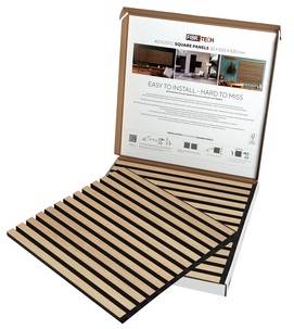 FibroTech Square akustikkpanel til vegg og tak, 2-pakning