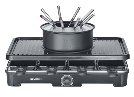 Severin raclette-fondue keramisk RG 2347, 1400 W
