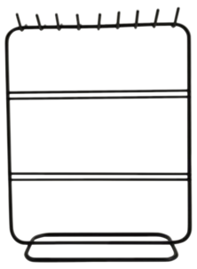 Koruteline pöydälle, metalli