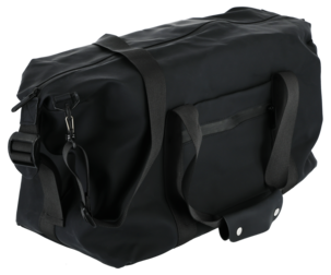 Weekend-laukku miehille ja naisille, musta keinonahka, 40 l