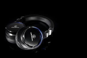 Audio Technica ATH-MSR7GM hodetelefoner med mikrofon