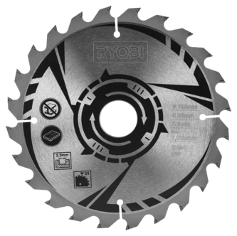 Ryobi RAKMS190B sagblad 190 x 30 mm 24T  