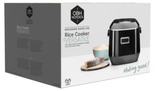 OBH Nordica Versatile riskokare, 2 liter, svart