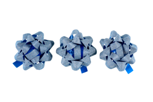 Paketrosetter glitter, 3-pack