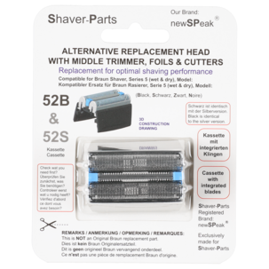 Rakhuvud 52B till rakapparat Braun Series 5