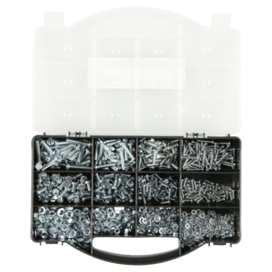 Skruv- och muttersats 1300 delar