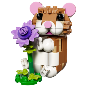 LEGO Creator 3-in-1 Suloinen hamsteri ja kukka 31376, 7+ vuotta