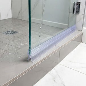 Släplist för duschdörr, transparent duschlist, 1 m