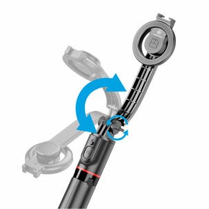 Selfiestang med tripod, fjernkontroll og magnetfeste