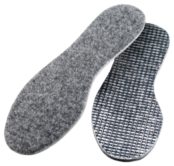 Varme innleggssåler aluminium/filt Kvill, 1 par