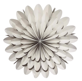 Northlight adventsstjerne i papp, blomster, 46 cm