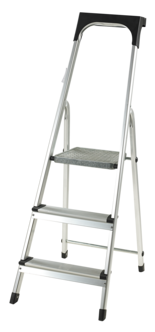 Trappstege i aluminium, 3 steg