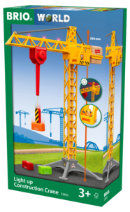 Brio World byggekran med belysning 33835, fra 3 år