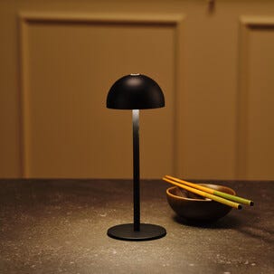 Timo uppladdningsbar bordslampa utomhus, svart