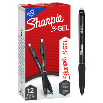 Sharpie S-Gel gelpenn 0,7 mm 12-pakning