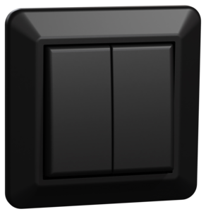 Elko RS bryter, kronevender, svart