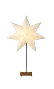 Lampe med stjerne og skjerm