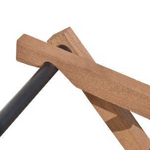 Torkställning Aurora askträ och metall, hopfällbar